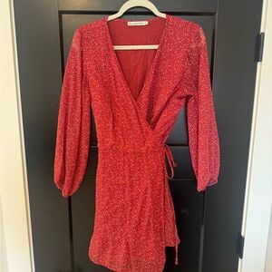 Abercrombie & Fitch Red Floral Mini Dress